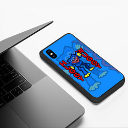 Чехол iPhone XS Max матовый Хагги Вагги Поппи Плейтайм Haggy Waggy, цвет: 3D-черный — фото 2
