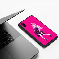 Чехол iPhone XS Max матовый Милая госпожа Кагуя, цвет: 3D-черный — фото 2