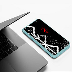 Чехол iPhone XS Max матовый БЕРСЕРК - КЛЕЙМО ЖЕРТВЫ, цвет: 3D-мятный — фото 2