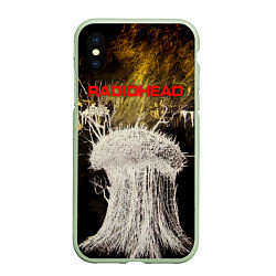 Чехол iPhone XS Max матовый College EP - Radiohead, цвет: 3D-салатовый