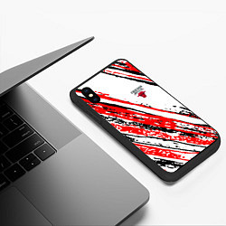 Чехол iPhone XS Max матовый CHICAGO BULLS ЧИКАГО БУЛЛС, цвет: 3D-черный — фото 2