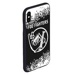 Чехол iPhone XS Max матовый Foo Fighters КОТ Арт, цвет: 3D-черный — фото 2