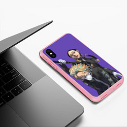 Чехол iPhone XS Max матовый Ран и Риндо, цвет: 3D-баблгам — фото 2