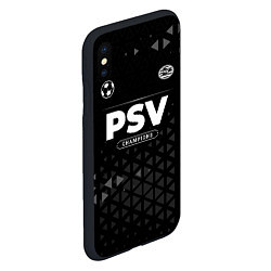 Чехол iPhone XS Max матовый PSV Champions Uniform, цвет: 3D-черный — фото 2