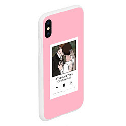 Чехол iPhone XS Max матовый Плейлист, цвет: 3D-белый — фото 2