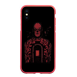 Чехол iPhone XS Max матовый VECNA DOOR ST, цвет: 3D-красный