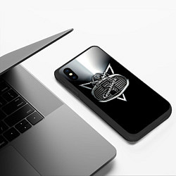 Чехол iPhone XS Max матовый Comeblack - Scorpions, цвет: 3D-черный — фото 2