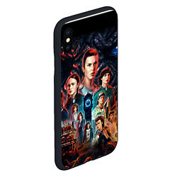 Чехол iPhone XS Max матовый ОЧЕНЬ СТРАННЫЕ ДЕЛА 4 STRANGER THINGS 4, цвет: 3D-черный — фото 2