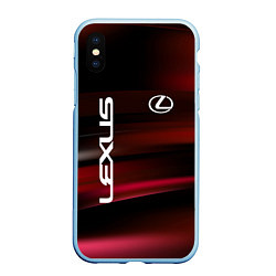 Чехол iPhone XS Max матовый Lexus - абстракция, цвет: 3D-голубой