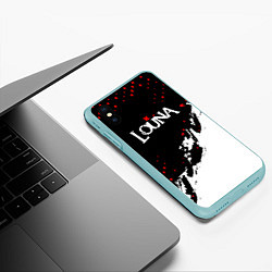 Чехол iPhone XS Max матовый Louna band - лоуна, цвет: 3D-мятный — фото 2