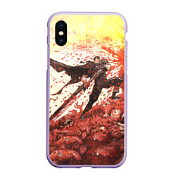 Чехол iPhone XS Max матовый BERSERK ГАТС РУНА спина, цвет: 3D-светло-сиреневый