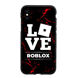 Чехол iPhone XS Max матовый Roblox Love Классика, цвет: 3D-черный