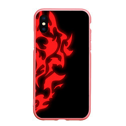 Чехол iPhone XS Max матовый КРАСНЫЙ ЩИТ ПРОКЛЯТЫЙ, цвет: 3D-баблгам