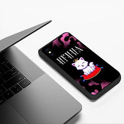 Чехол iPhone XS Max матовый Ирина КОШКА Камуфляж, цвет: 3D-черный — фото 2