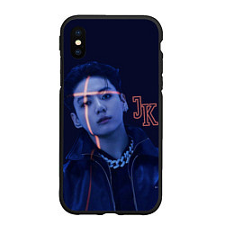 Чехол iPhone XS Max матовый JUNGKOOK PROOF BTS, цвет: 3D-черный