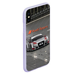 Чехол iPhone XS Max матовый Audi Sport Racing Team Short Track Car Racing Авто, цвет: 3D-светло-сиреневый — фото 2