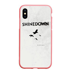 Чехол iPhone XS Max матовый The Sound of Madness - Shinedown, цвет: 3D-баблгам