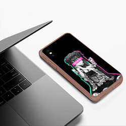 Чехол iPhone XS Max матовый My Dress-Up Darling Senpai, цвет: 3D-коричневый — фото 2