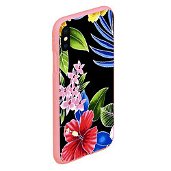 Чехол iPhone XS Max матовый Floral vanguard composition Летняя ночь Fashion tr, цвет: 3D-баблгам — фото 2