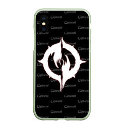 Чехол iPhone XS Max матовый Chaoseum Pattern Emblem