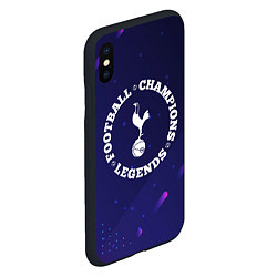 Чехол iPhone XS Max матовый Символ Tottenham и круглая надпись Football Legend, цвет: 3D-черный — фото 2