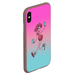 Чехол iPhone XS Max матовый Мама длинные ноги: Poppy Playtime, цвет: 3D-коричневый — фото 2