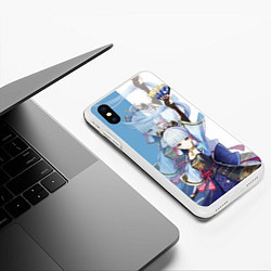 Чехол iPhone XS Max матовый KAMISATO AYAKA КАМИСАТО АЯКА, цвет: 3D-белый — фото 2