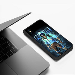 Чехол iPhone XS Max матовый Fortnite Surf Strider Кульный чувак Video game, цвет: 3D-черный — фото 2