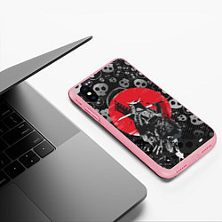 Чехол iPhone XS Max матовый Призрак Цусимы Самурай Красное солнце Япония, цвет: 3D-баблгам — фото 2