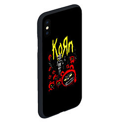 Чехол iPhone XS Max матовый KoЯn - Korn, цвет: 3D-черный — фото 2