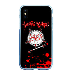 Чехол iPhone XS Max матовый Haunting the Chapel - Slayer, цвет: 3D-голубой