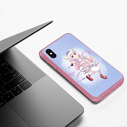 Чехол iPhone XS Max матовый Kanna Дракорничная госпожи Кобаяси, цвет: 3D-малиновый — фото 2