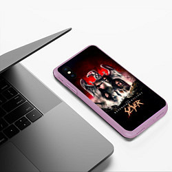 Чехол iPhone XS Max матовый Slayer: The Repentless Killogy, цвет: 3D-сиреневый — фото 2