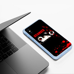 Чехол iPhone XS Max матовый Конвейер снов - Stigmata, цвет: 3D-голубой — фото 2