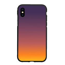 Чехол iPhone XS Max матовый Sunset Gradient