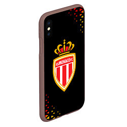 Чехол iPhone XS Max матовый Monaco абстракция, цвет: 3D-коричневый — фото 2