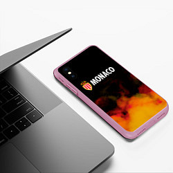 Чехол iPhone XS Max матовый Monaco монако туман, цвет: 3D-розовый — фото 2