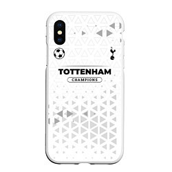 Чехол iPhone XS Max матовый Tottenham Champions Униформа