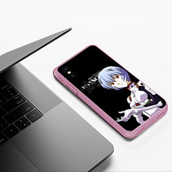 Чехол iPhone XS Max матовый АЯНАМИ РЕЙ ЕВА-00 ЕВАНГЕЛИОН, цвет: 3D-розовый — фото 2
