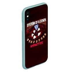 Чехол iPhone XS Max матовый Hypnotize - System of a Down, цвет: 3D-мятный — фото 2