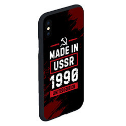 Чехол iPhone XS Max матовый Made In USSR 1990 Limited Edition, цвет: 3D-черный — фото 2