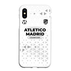 Чехол iPhone XS Max матовый Atletico Madrid Champions Униформа