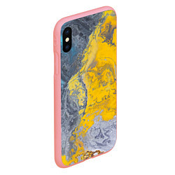 Чехол iPhone XS Max матовый Извержение Красок, цвет: 3D-баблгам — фото 2
