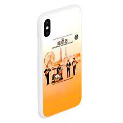 Чехол iPhone XS Max матовый The Beatles Blackpool And Paris 1964-65, цвет: 3D-белый — фото 2