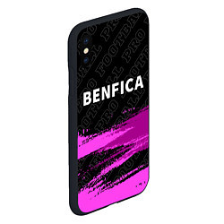 Чехол iPhone XS Max матовый Benfica Pro Football, цвет: 3D-черный — фото 2