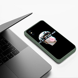 Чехол iPhone XS Max матовый Все в твоей голове, цвет: 3D-темно-зеленый — фото 2