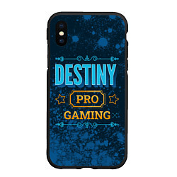 Чехол iPhone XS Max матовый Игра Destiny: PRO Gaming, цвет: 3D-черный