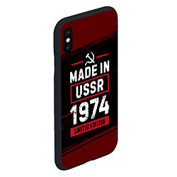 Чехол iPhone XS Max матовый Made in USSR 1974 - limited edition, цвет: 3D-черный — фото 2