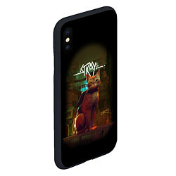Чехол iPhone XS Max матовый Stray-Cat, цвет: 3D-черный — фото 2
