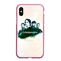 Чехол iPhone XS Max матовый Roses - The Cranberries, цвет: 3D-малиновый